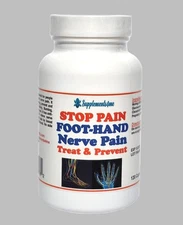 100% ULTRA STRONG HERBS FOR FOOT HANDS NERVE PAIN  - 120 CAPS  MADE IN USA