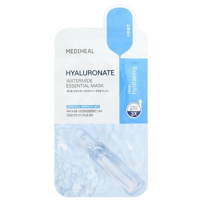 Hyaluronate Watermide Essential Beauty Mask, 1 Sheet, 0.81 fl oz (24 ml)