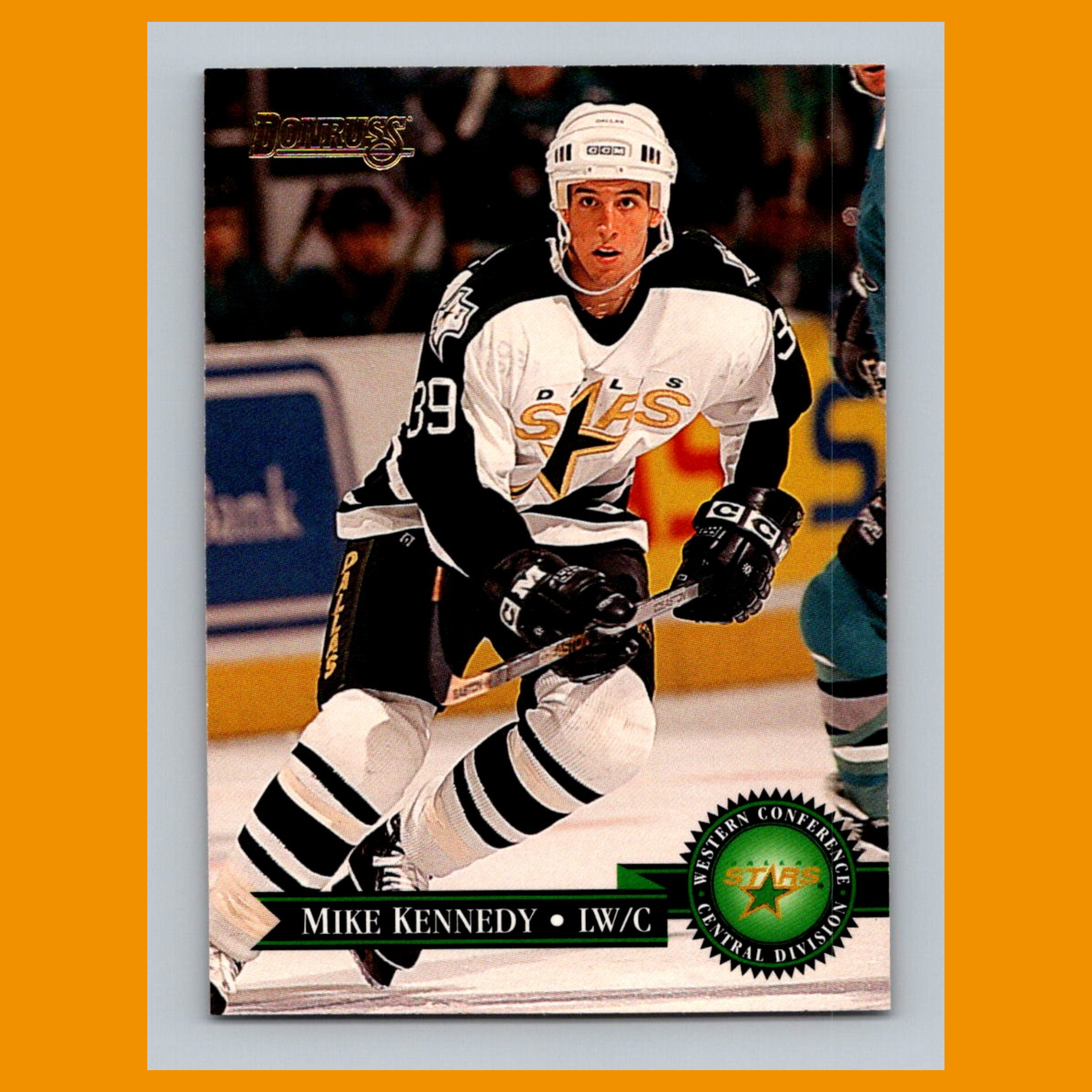 Mike Kennedy Rookie #192 1995 Donruss Dallas Stars Hockey Card NHL