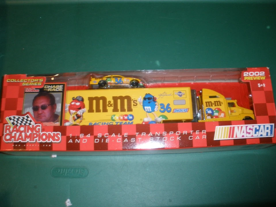 NASCAR #36 Ken Schrader M&M Transporter W/stock Car Racing Champions 2002 - Image 2 of 3