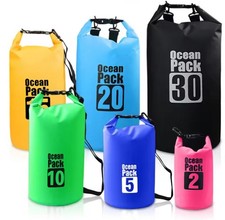 Wasserdichte Tasche Seesack DryBag Aasserfester Packsack 10L 20L 30L Rucksäcke