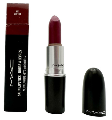 Mac Cosmetics Satin Lippenstift Lipstick 803 CAPTIVE NEU