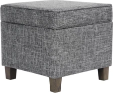 Home Decor | K7342-F2182 | Classic Square Storage Ottoman with Lift off Lid | Ot