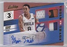 2018-19 Panini Absolute Memorabilia Level 3 1/10 Zhaire Smith #T4-ZSM Auto w5c