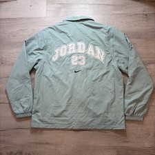 NWT JORDAN MVP JACKET MENS SZ LARGE MINERAL NIKE AIR 23 OG RETRO BASKETBALL