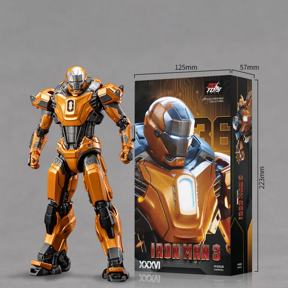 HiPlay ZD Toys 1/10 Iron Man Non-Luminous, MK36 / MK2 / MK16 Action Figure - Image 2 of 4