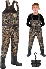 TIDEWE Chest Waders for Toddler & 67 Little Kid, Next Camo Evos Brown