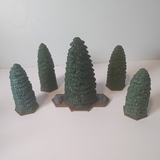 Heroscape Terrain Forest Set of 5 Evergreen Tree's