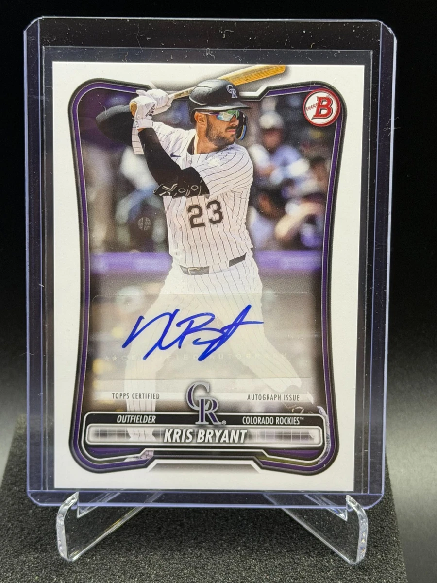 BRYANT! K.ブライアント 25枚限定 直筆サインルーキーカード 2015 Bowman Kris Bryant Baseball Sports Trading Cards & Accessories for
