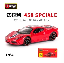 Bburago 1:64 Ferrari 458 Speciale Diecast Metal Model Boy Toy Car New in Box