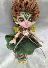 Mystic Forest Fairy an ooak magic Mixies Pixling Doll art repaint custom  6 inch