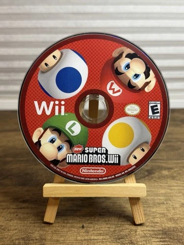New Super Mario Bros. Wii (Nintendo Wii, 2009) Disc Only - Tested & Working!