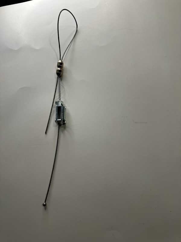 Parolin Brake safety cable complete with fork. 24” Long