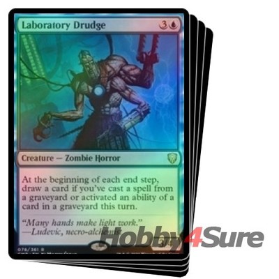 Foil Laboratory Drudge X4 M/NM Magic: The Gathering MTG Commander Legends