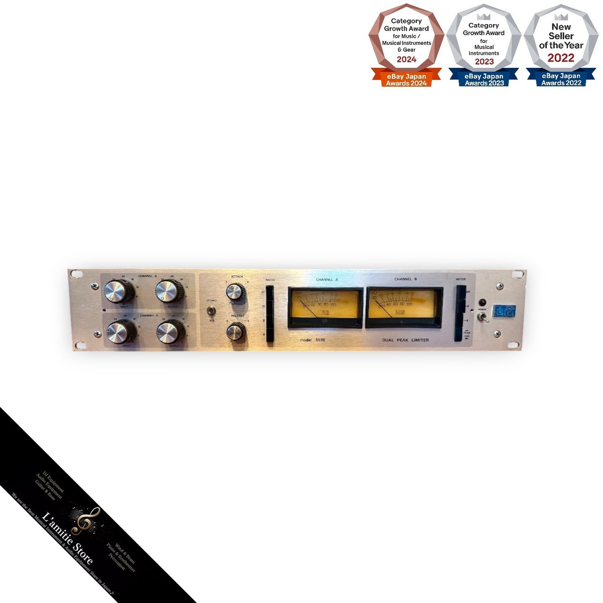 Urei 1178 Stereo Dual Peak Limiter Compressor Vintage Rare