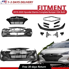 For 2019 2020 Hyundai Elantra Complete Bumper Cover & Grille Set USA Bulit