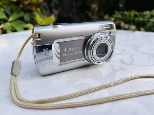 Canon Powershot A470 Digital Camera 7.1 MP & 4GB Sd Card Tested & Working