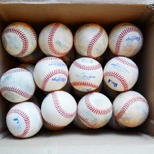 Lot Of 24 Used Rawlings Real Official Major League And Minor League Baseballs 24