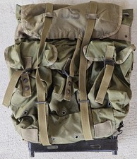US Army Military LC-1 Combat Field Pack Alice Backpack with Frame 1980s Vintage