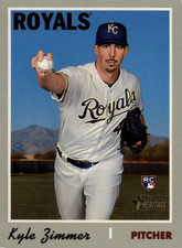 Kyle Zimmer RC 2019 Topps Heritage #653 Kansas City Royals Rookie Card