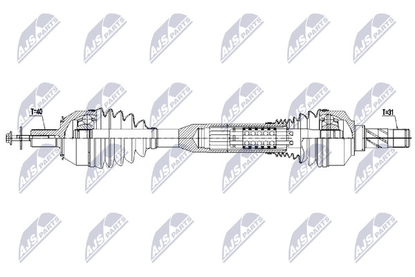 NTY Antriebswelle NPW-VV-172 FüR Volvo XC60 1 SUV 156-image
