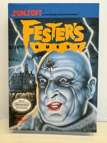 Fester's Quest Nes Complete In Box CIB Box Near Mint! L@@K!