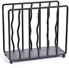 Modern Standing Napkin Holder for table, Black Metal, Tabletop Paper Napkin Disp