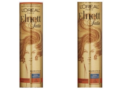 2 Pack L'Oreal Paris Elnett Satin UV Filter L Hairspray 10.1 oz. Extra Strong