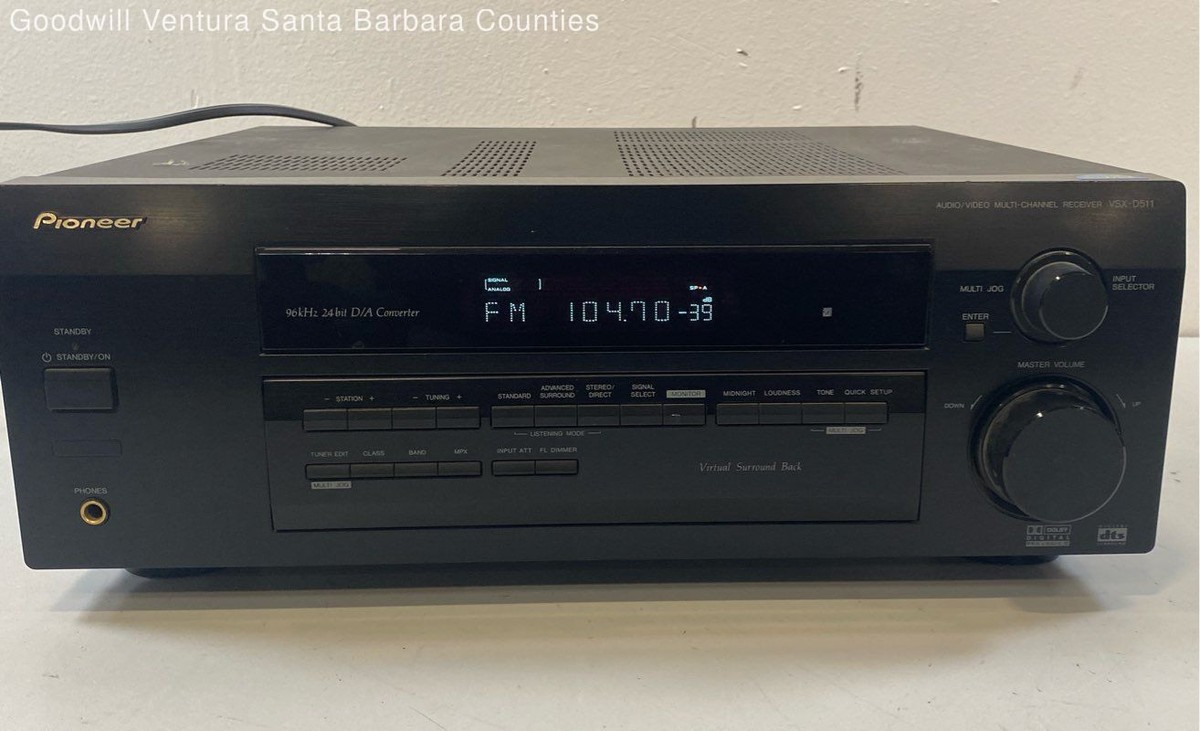 Pioneer VSX D511 5.1 Channel 100 Watt Receiver for sale online | eBay