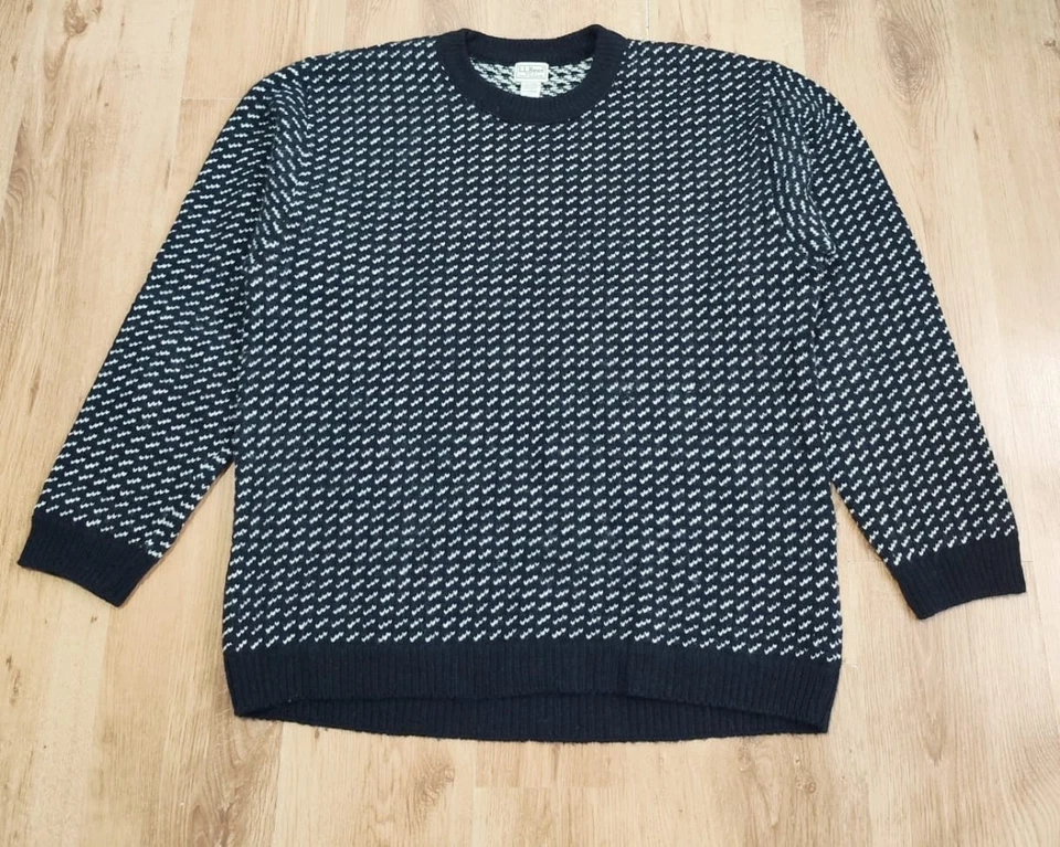 Men's vintage L.L. Bean Wool Sweater Made in Norway size XL  - Bild 1 von 4