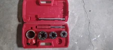Ratchet Pipe Threader Kit Ratcheting Pipe Threading Tool Set w/ 3 Dies