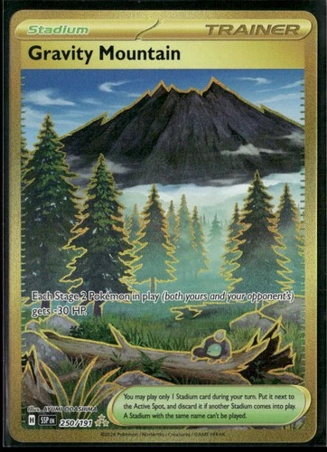 Pokémon Gravity Mountain - Hyper Rare 250/191 SSP SV08: Surging Sparks NM