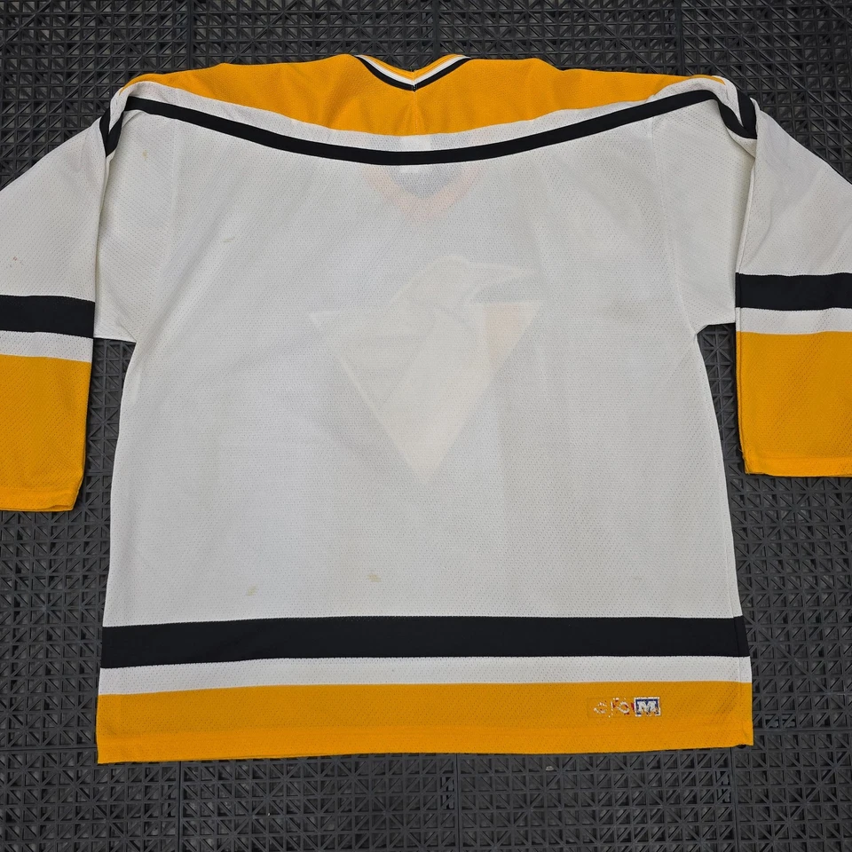 Винтажная хоккейная маска Pittsburgh Penguins NHL CCM белая футболка мужская размер XL - Изображение 4 из 4