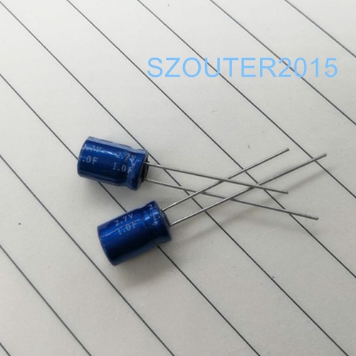 50 PIEZAS 2.7V 1F Ultracondensador de Faradios 1F 2.7V Supercondensador de Faradios Nuevo - Imagen 2 de 2