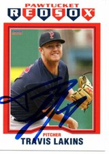 Travis Lakins 2019 Pawtucket Red Sox Autographed Signed Card