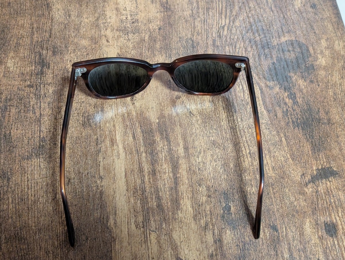 VINTAGE RAY BAN B&L METEOR BROWN ACETATE SUNGLASSES MADE IN VINTAGE RAY BAN B&L METEOR BROWN ACETATE SUNGLASSES MADE IN