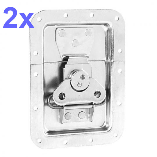 2x Butterfly Verschluss Groß Gefedert Ungekröpft 10 Mm Tief Adam Hall