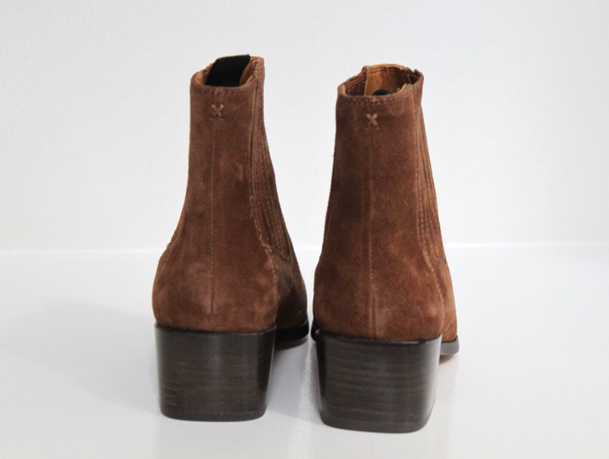 sz 8.5 / 39 Rag & Bone Icons Rover Chelsea Brown Suede Pull