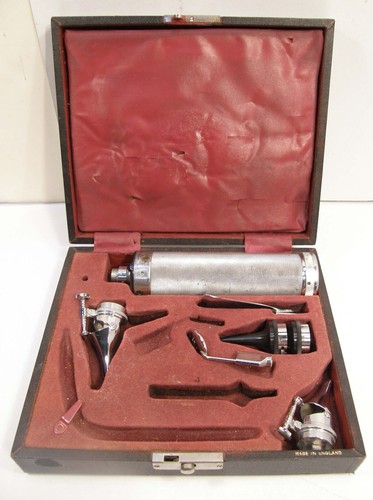 SET DIAGNOSTICO VINTAGE GOWLLANDS OTOSCOPIO CON CUSTODIA NON TESTATO COSÌ COM'È INCOMPLETO - Foto 23 di 24