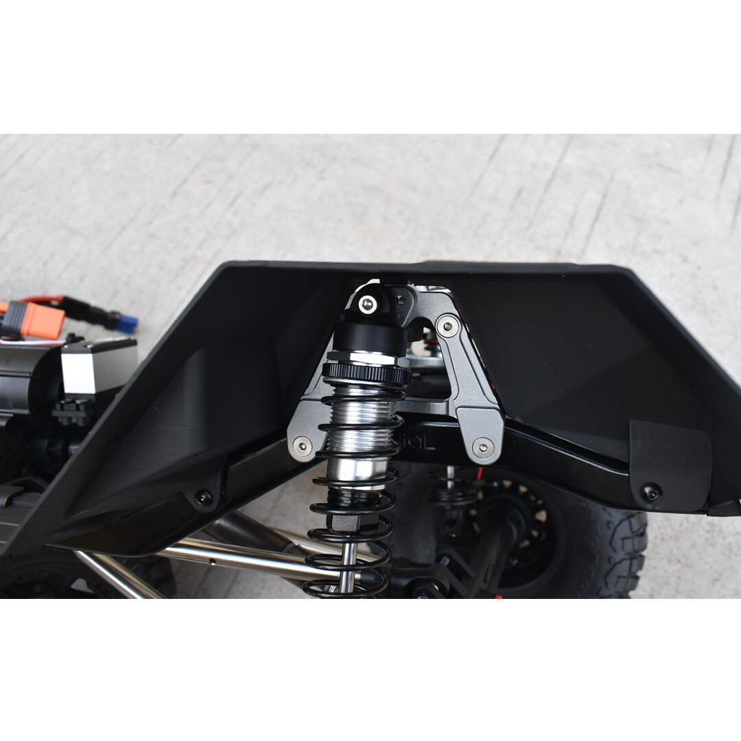 GPM Racing Aluminum Adjustable Rear Damper Mount Grey : Axial 1/6 SCX6