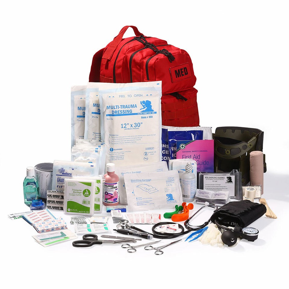 Tactical Trauma First Aid Back Pack Kit