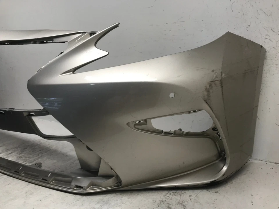 Cubierta de parachoques delantero dorada Lexus ES350/ES300h 2016-2018 base con orificios de sensor OEM Foto 2 de 4