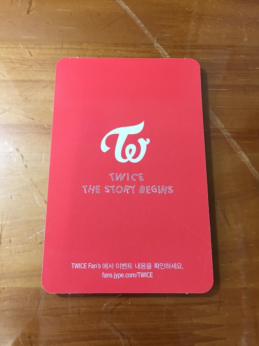 TWICE Debut Album Like OHH-AHH Red Card Sana Photo Card Official K