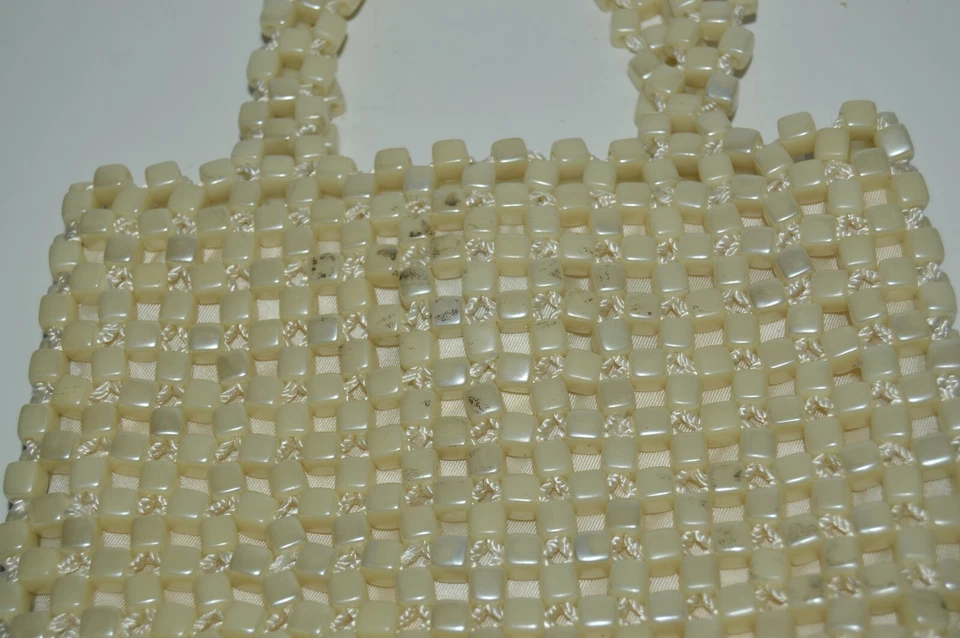 Изящный уникальный SAK женщин сумка с белый бисер магнитный клатч сумочка - Изображение 4 из 4