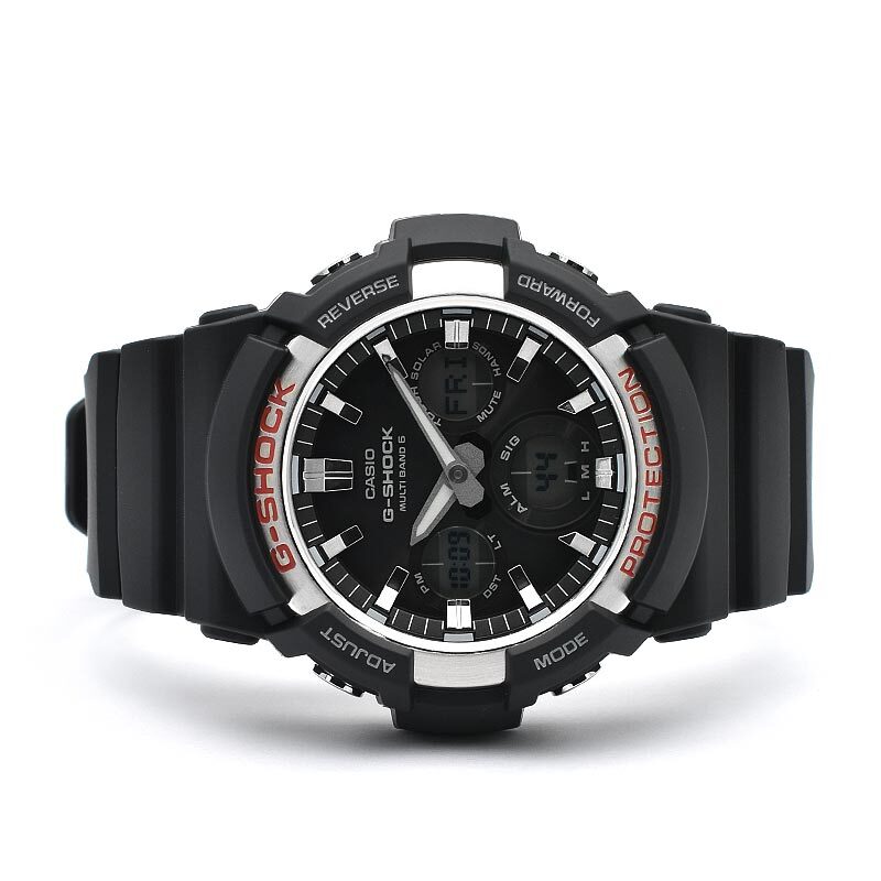 CASIO G-SHOCK GAW-100-1AJF Radio Solar Analog Digital Watch Black