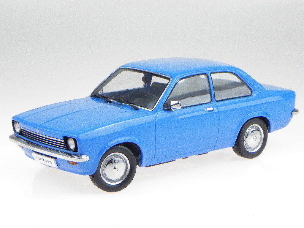 Opel Kadett C 2-door 1973 blue diecast model car KK-Scale 1