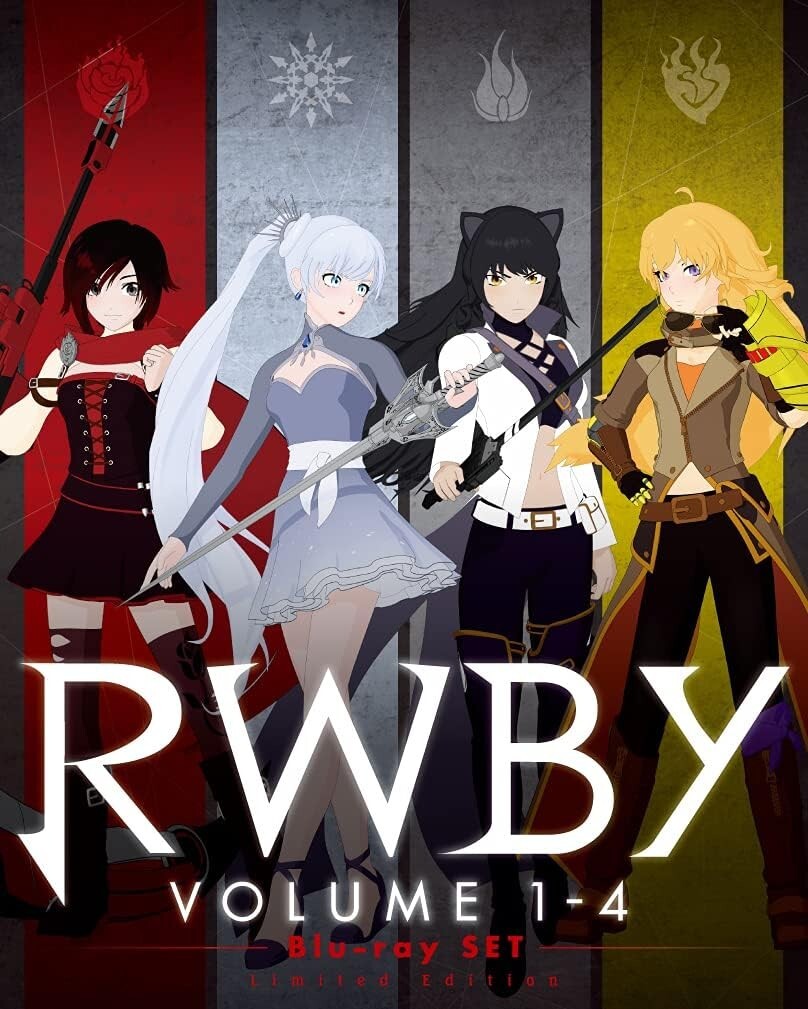 RWBY Volume1〜4 RWBY Volume 1-4 Blu-ray Set First Limited Edition Japan 1000805260