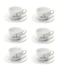 Passalacqua Cup And Saucer Set For Cappuccino (6 Pieces)