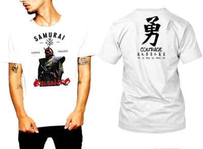 Samurai T-Shirt Japanese Assassins Warriors Era Katana Sword Bushido tee