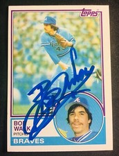 Atlanta Braves Pirates BOB WALK signed auto autographed 1983 TOPPS card 1980 WSC